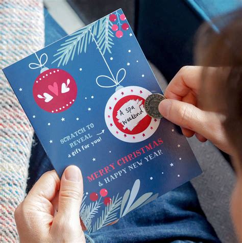 Gift card redemption is only available online at. Bauble Scratch Off Surprise Gift Christmas Card By Project ...