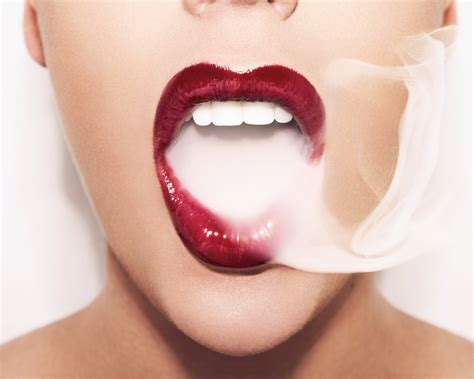 Only awesome colored smoke wallpapers for desktop and mobile devices. Photo Red Gloss Lips Smoking Beauty Art Print by ICandyPhotos