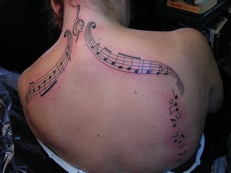This music sign tattoo done in minimalistic style is the best choice for both men and women. hannikate: real music notes tattoos