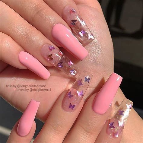 GLITTER COLLECTION - BF 16 COLORS BUTTERFLY - Jasnail Ahead, 20 ombré pink nails ideas to inspire your next manicure.