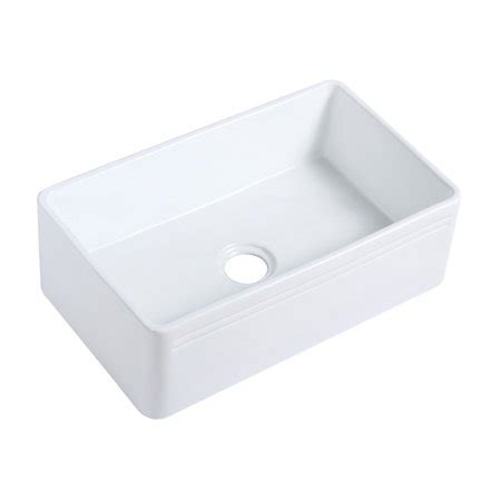 Farmhouse kitchen sink ideas that will make your fall in love with your kitchen again. Porcelain White Vitreous China Farmhouse Kitchen Sink 30 ...