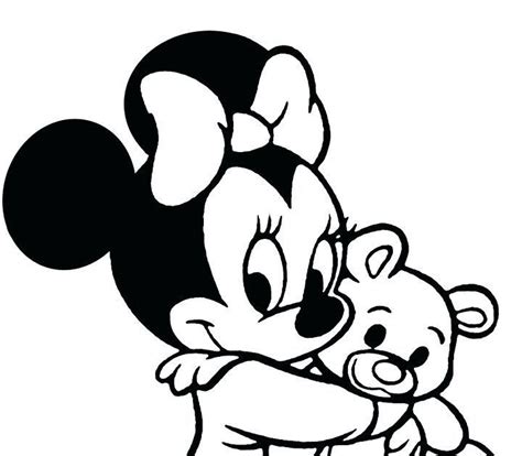 Mickey mouse and goofy have fun coloring this nice picture with mickey and his friend goofy! Baby Minnie Mouse Coloring Pictures in 2020 | Minnie mouse ...