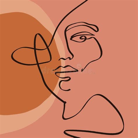 Moderne lineart muster der frau für dekor gesichtslinienkunst, eine fortlaufende linienzeichnung im porträt. Kamel Gesicht Stock Illustrationen, Vektors, & Klipart ...