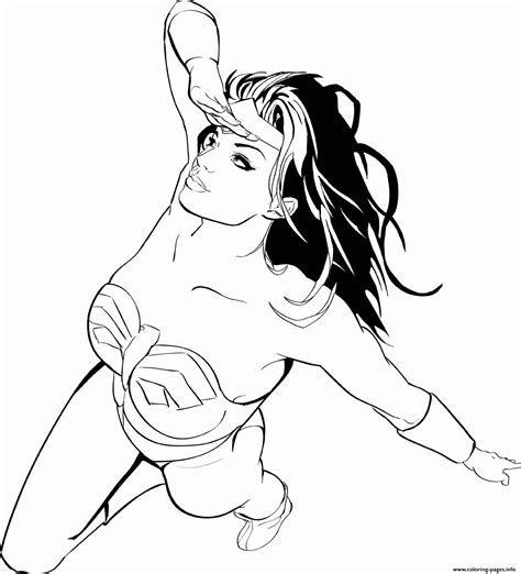 Wonder woman coloring page printable. Wonder Woman Is Looking For Superman Adult Coloring Pages ...