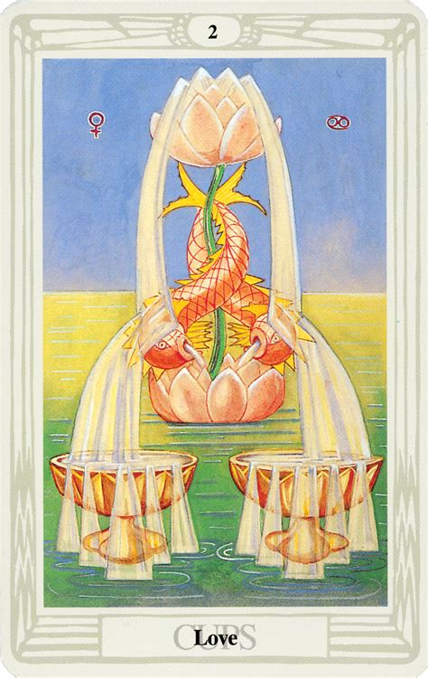 The answer it is providing to you is yes. Belle Constantinne - Two of Cups - The Thoth Deck by ...