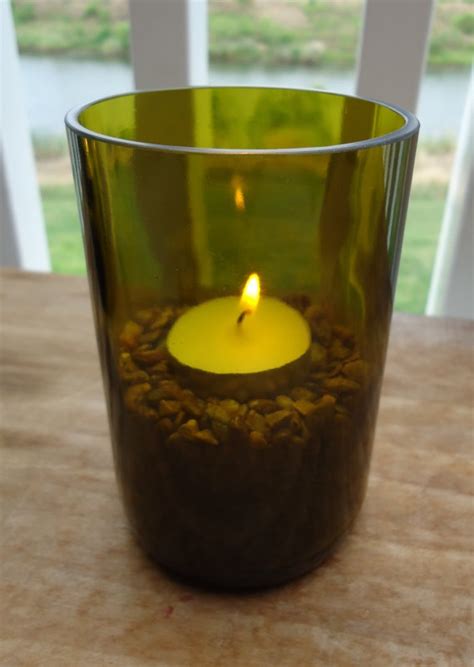 Melted wine bottle candle holder, one of a kind! Tea Light Candle Holders made from Upcycled by ...