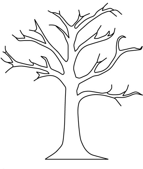 Complex duck and camomile coloring page. Free Printable Tree Templates | room surf.com