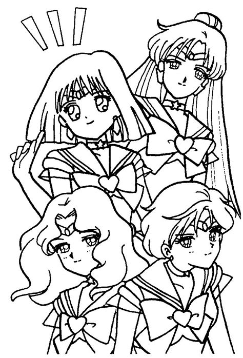 These fun and educative coloring pages are more suitable for older kids as the pictures are quite complex. The Outer Senshi Coloring Page // #sailormoon | Moon ...