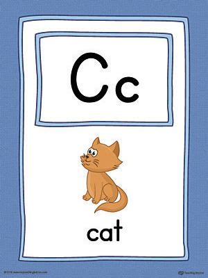 An event resulting in great loss and misfortune. Letter C Large Alphabet Picture Card Printable (Color ...