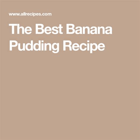 We did not find results for: The Best Banana Pudding | Recipe | Banana pudding, Best ...