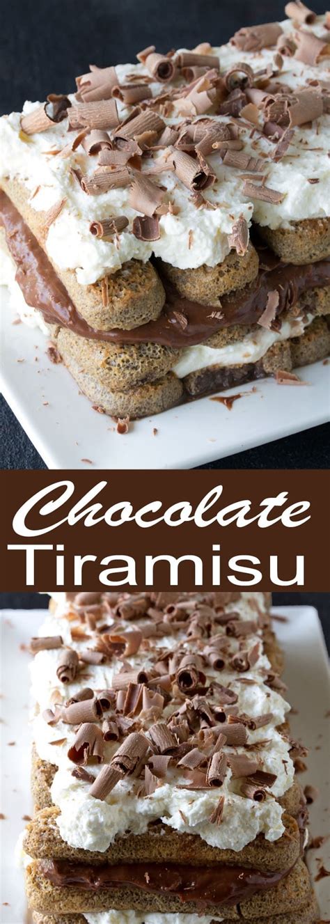 Ladyfingers, like oreo cookies and graham crackers, can easily be made from scratch at home. Chocolate Tiramisu (No Coffee, No Alcohol) | Recipe | Chocolate tiramisu, Lady fingers dessert ...