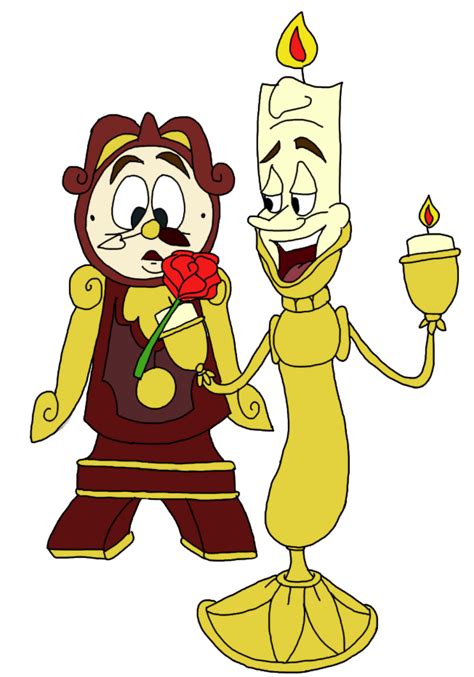 28 members 28 watchers 9,223 pageviews. Cogsworth, Lumiere, And A Rose by LorettaFox on DeviantArt