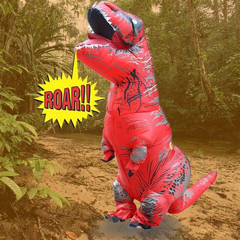 【juegos creativos para actividades al aire libre】este interesante juego de paracaídas imita la situación real de aterrizaje. Inflable T-Rex dinosaurio traje de fiesta juguetes al aire ...