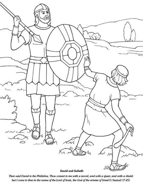You do not need to make any accounts in order to get all the sheets. Free Printable Coloring Pages David And Goliath - Coloring ...