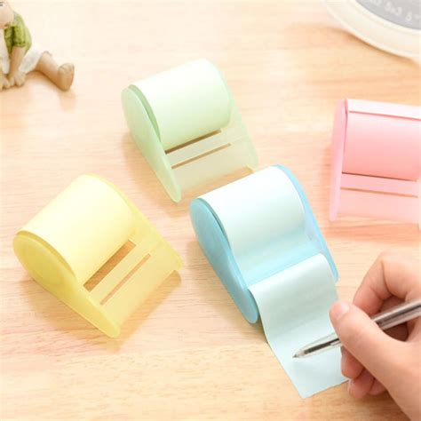 See more ideas about sticky notes, custom sticky notes, bullet journal stickers. Creative Solid DIY Papelaria Korean Sticky Notes Roll Scrapbooking Material Planner Stickers ...