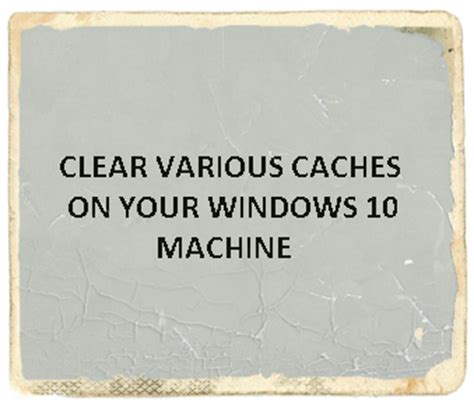 This makes the cache memory constantly renewed. Clear Cache Memory In Windows 10 - How to Flush Memory ...