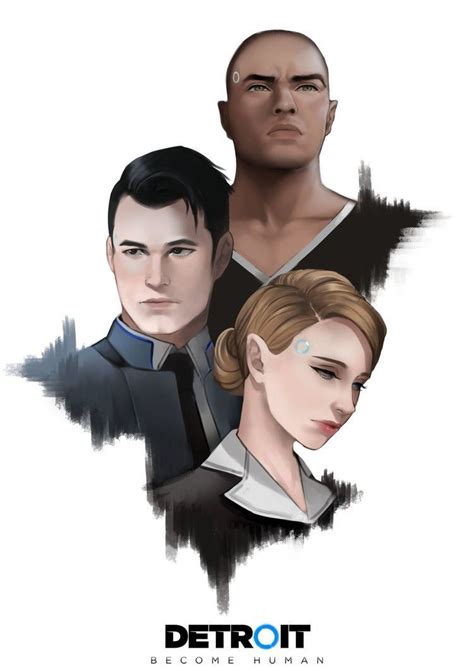 Download 480x800 wallpaper markus, conner and kara, detroit: Detroit become human Markus, Connor and Kara By: JojoPloy ...