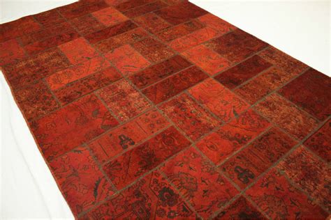 Preise vergleichen und bequem online bestellen! Patchwork Teppich Rot in 310x200cm (1001-1892) - carpetido.de