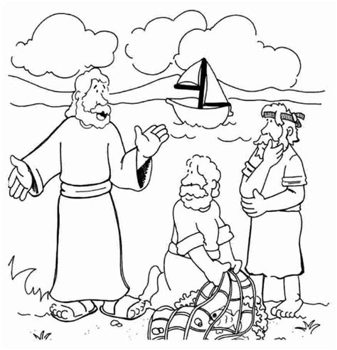 You and i have been called to tell others about jesus, just like those disciples. Jesus calling his disciples coloring pages | 1999 ...