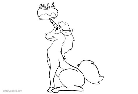 Coloring pages unicorn cake mission impossible fallout. Unicorn Coloring Pages Happy Birthday Clipart - Free ...