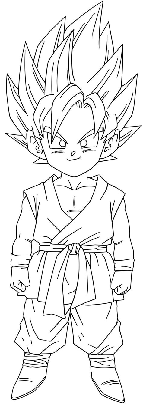 Dragon ball z, a famous series about the son of the equally famous goku! Goku Ssj2 Coloring Pages - Coloring Home