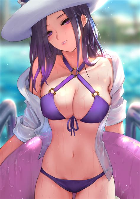 To wrap up the ensemble, sneaky. caitlyn and pool party caitlyn (league of legends) drawn ...