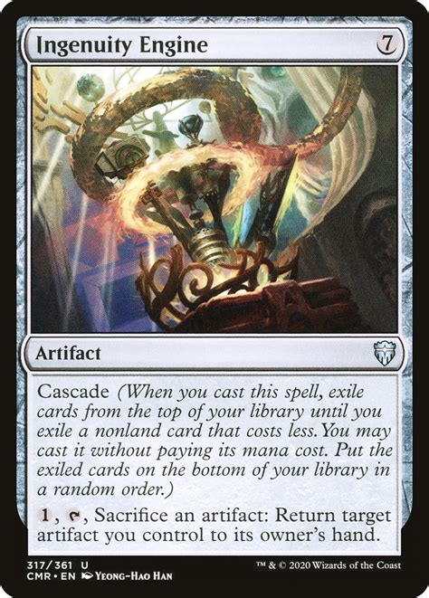 Ingenuity is the quality of being clever, original, and inventive, often in the process of applying ideas to solve problems or meet challenges. Ingenuity Engine · Commander Legends (CMR) #317 · Scryfall ...