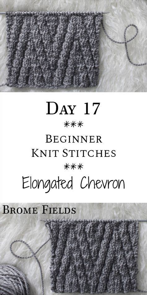 Knitting stitches knitting needles knitting patterns free knit patterns free knitting loom knitting chevron easy knitting projects knitting ideas. Elongated Chevron Knit Stitch : Day 17 of the 21 Days of ...