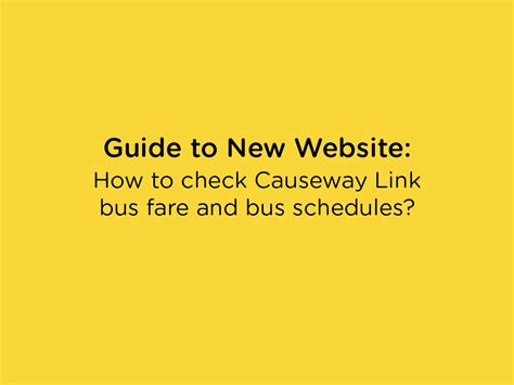 Check your preferred causeway link bus schedules, bus route or bus fare here. How to check Causeway Link bus fare and bus schedules ...