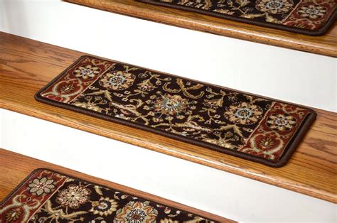 These runners are made in the u.s.a. Amazon.com: Dean Premium Carpet Stair Treads - Persian Crown Dark Brown Runner Rugs 26"W (Set of ...