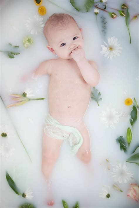 This amount should be just enough to make the water cloudy or milky. Valeri Kimbro Photography - Baby Milk Bath | Baby milk ...