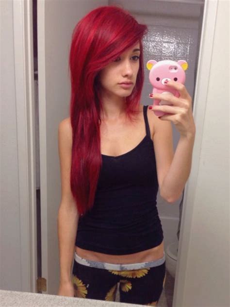 Why we love bang extensions. "no make up selfie" for anon | Red hair pictures ...