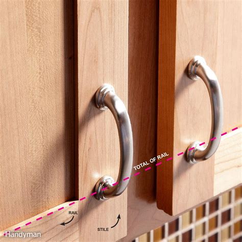 The hardware spacing for the wall cabinets should match the base cabinets. How to Install Cabinet Hardware | The Family Handyman