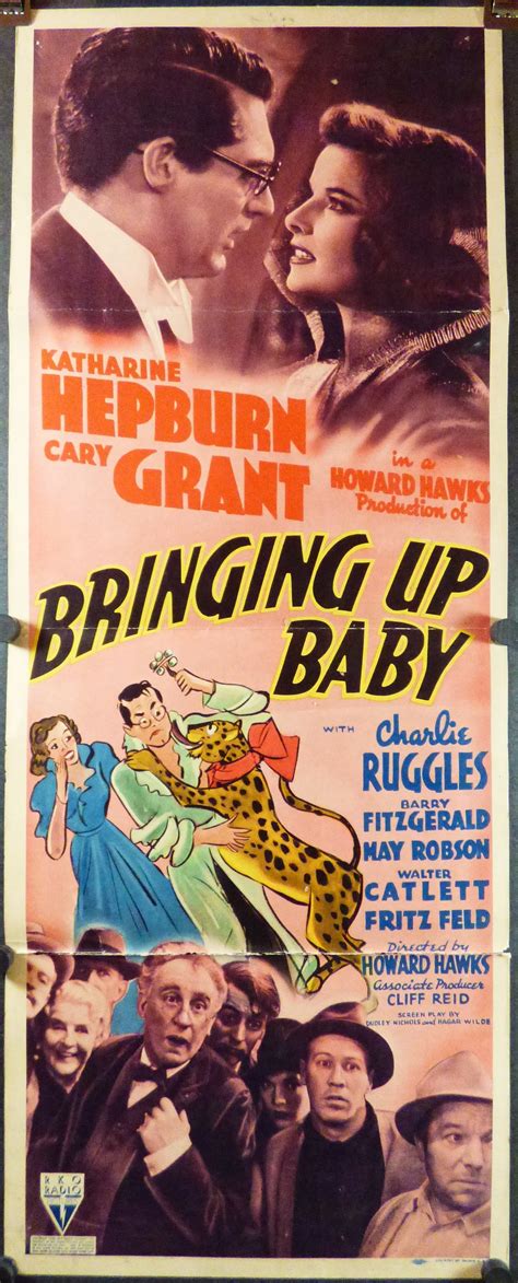 BRINGING UP BABY, Original Vintage Movie Poster starring Katherine ...