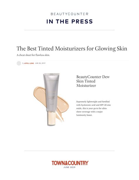 Beautycounter's Dew Skin Tinted Moisturizer (With images ...
