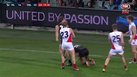 The previous meeting between the. Round 21 AFL - Port Adelaide v Melbourne Highlights - YouTube