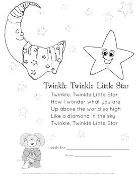 Twinkle twinkle little star coloring page | bulbulk com. Twinkle Twinkle Little Star Activity | Twinkle little star ...