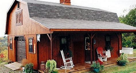 That includes size, color, and style so that your amish garage matches your home perfectly. These Amish Barn Homes Start at $11,585