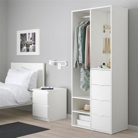 Hanging your clothes in the air keeps them fresher for longer, so you cut down on unnecessary laundry. SUNDLANDET open wardrobe, white | IKEA Indonesia