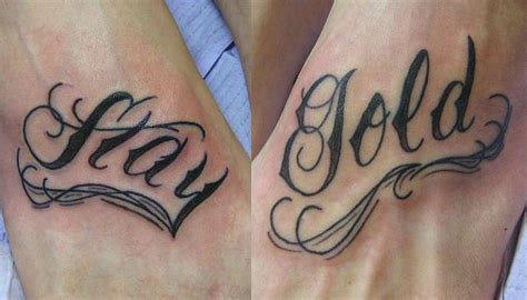 Albuquerque's highest quality custom tattoo shop! stay gold lettering tattoo | Tattoos, Southside tattoo ...