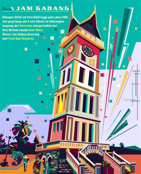 Gambar jam gadang kartun : Jam Gadang | Kota bukittinggi, Seni, dan Gambar