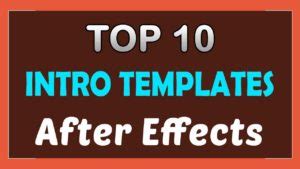 After effects cc 2013 or above 1920x1080 @30 fps video tutorial font used in preview: Top 10 Free Intro Templates 2018 After Effects Download No ...