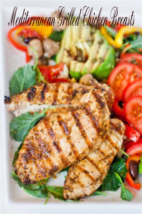 Flavorful sauces, salsas and rubs give recipes for grilled chicken a delicious makeover. Mediterranean Grilled Chicken Breasts - foodrink