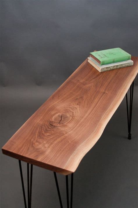 Or risk fighting a twisted table for the next ten years. Want it. | Diy sofa table, Table, Live edge console table