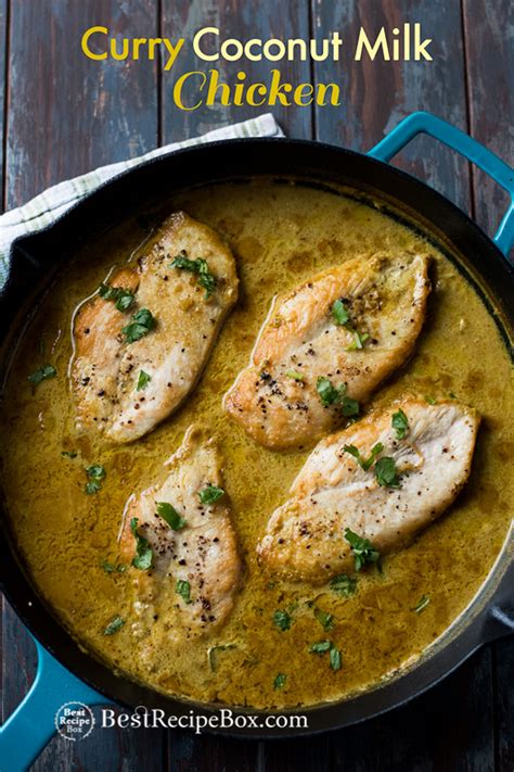 Easy to make, low carb, and surprisingly light. Coconut Curry Chicken Breast | Thai Chicken Curry - My ...