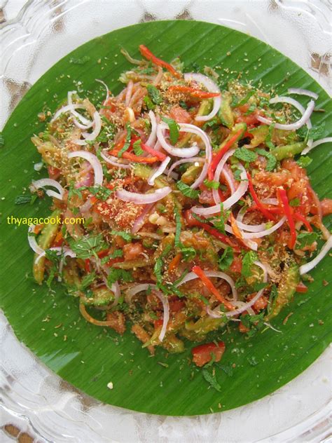 Similar to squashes, cucumbers, and melons. KARI LEAFS ... Malaysian flavour's: BITTER GOURD SALAD