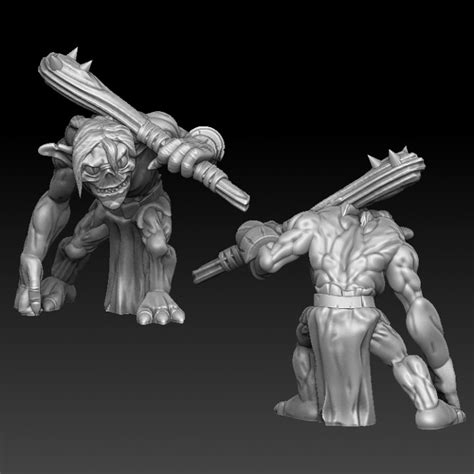 If u can't find the entrance from the startpoint it is at the coordinaets: 3D Printable Cave goblin with spiked club by Stanislav Kuznetsov