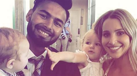 Wife had a good time last night and got a great photo! Rishabh Pant actually turns baby sitter for Tim Paine's ...