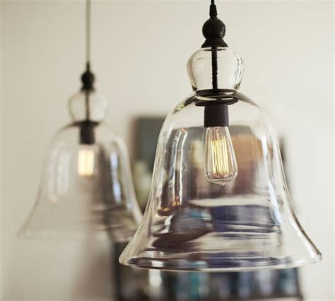 Ideas & inspiration for real life. Rustic Glass Pendant - Large | Pottery barn lighting ...