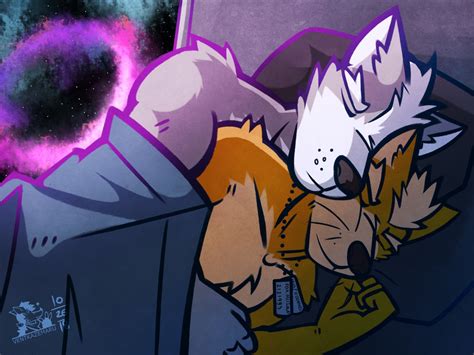 Felt like drawing wolf o'donnell as a feral wolf to eat my human self for a change but nawwww looks like wolf wants his belly rubed. furry🍁irl : furry_irl